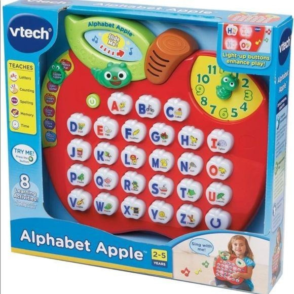 Nwt v tech alphabet apple letters learning game preschool words home school - Picture 4 of 4
